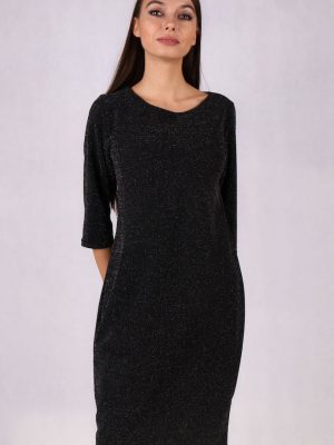 luzna czarna sukienka oversize